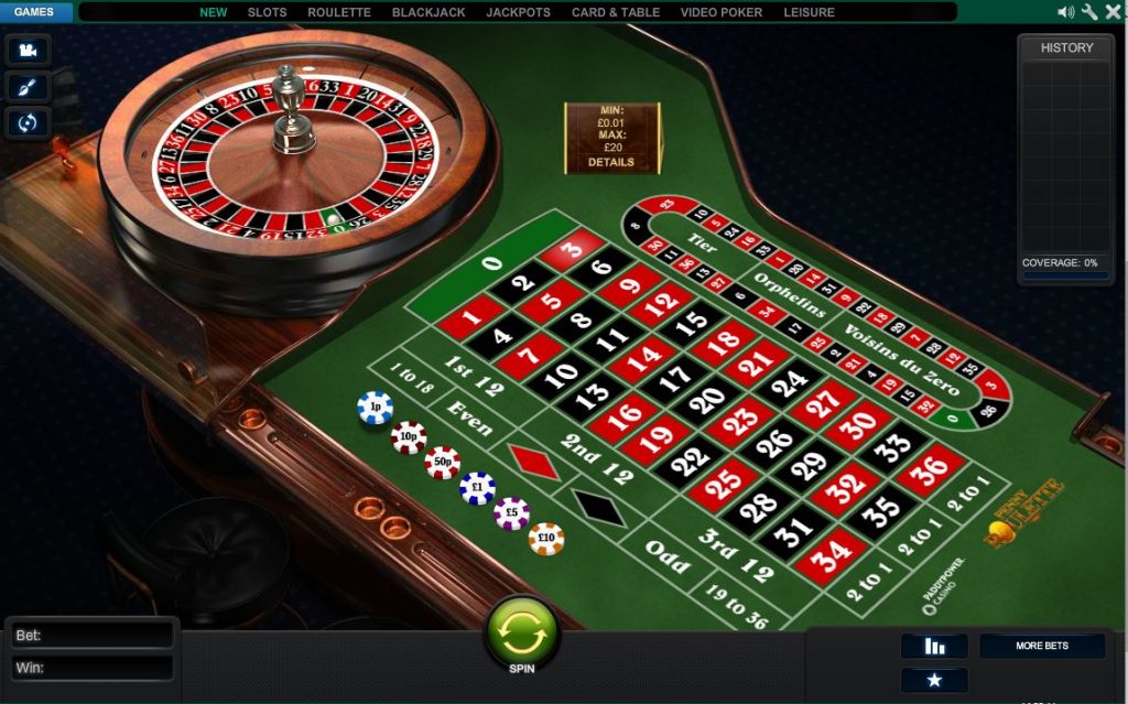 Paddypower Casino 1p Roulette